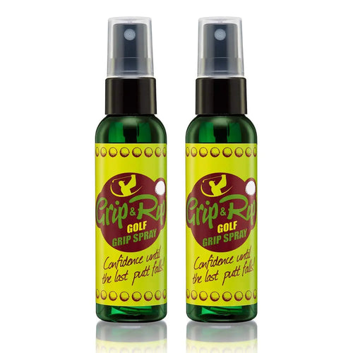 Grip & Rip Golf Grip Spray | Combat Sweat on Your Golf Grips | Firm Golf Grip with or without Golf Gloves | Ultimate Golf Grip Trainer | Golf Training Aid | Extra Golf Grip on Golf Rain Gloves 4 oz